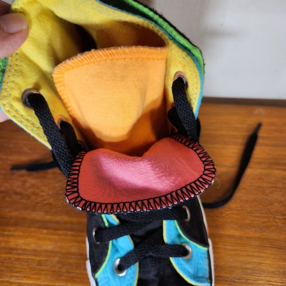 CONVERSE ALL STAR Chuck Taylor Hi-top Double Upper Multicolor Men (4)/Women (6) - Picture 2 of 16